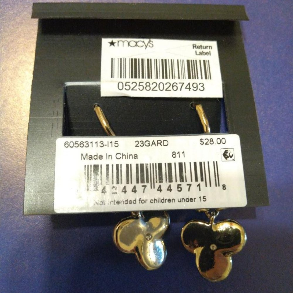 Gardenia Mother of Pearl Double Drop Earrings - Picture 4 of 4